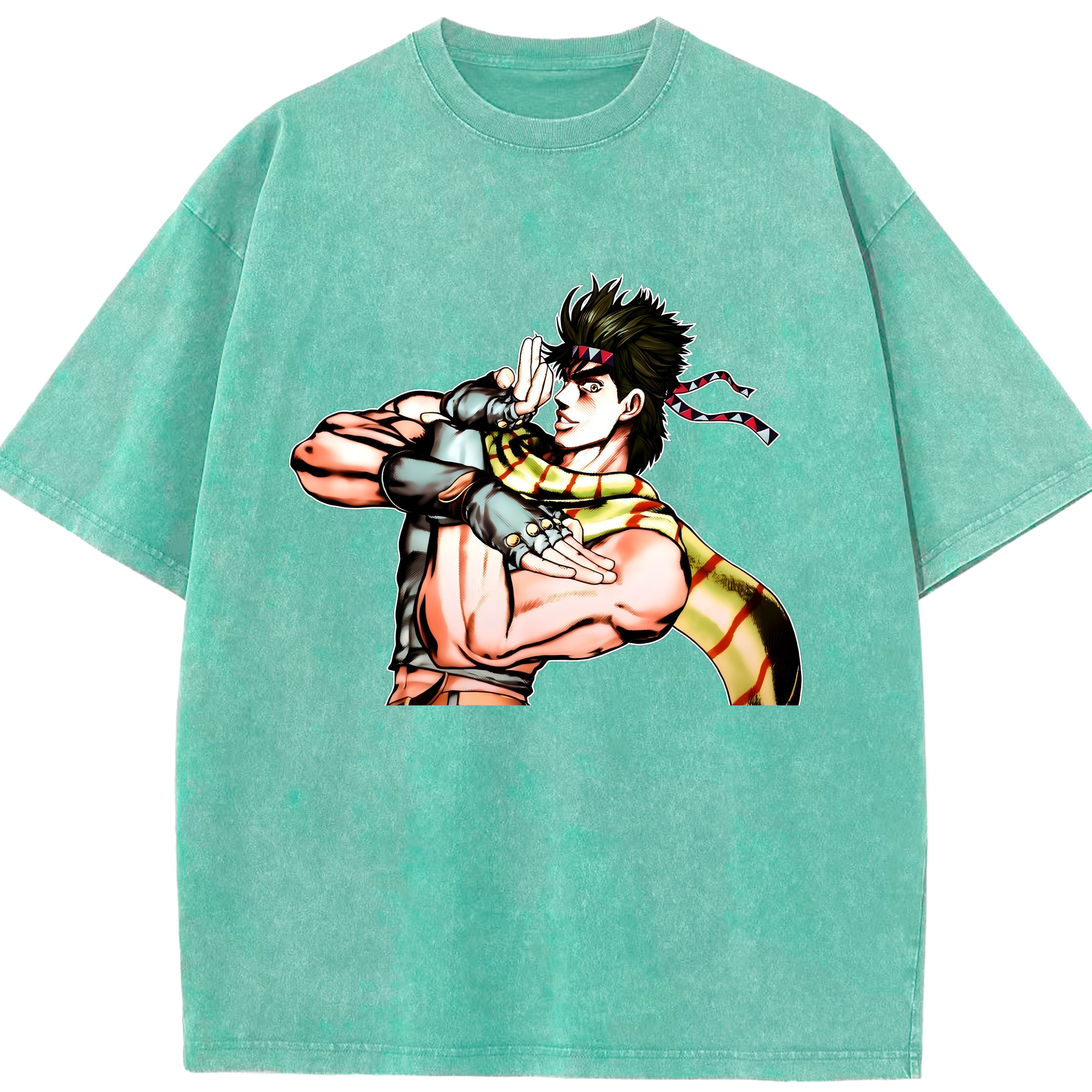 （画像用） ジョジョの奇妙な冒険 ジョセフ?ジョースター JoJo's Bizarre Adventure Joseph Joestar 綿100% ヴィンテージ風 半袖Tシャツ（フロントプリント）